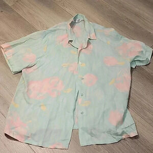 Vintage 1980's Pastel Button-up Shirt